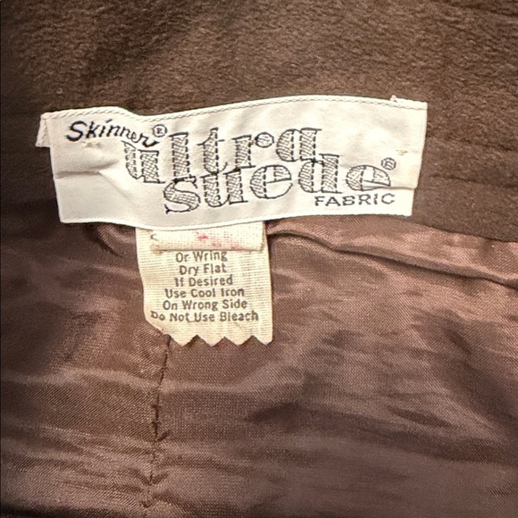 Vintage Skinner Ultra Suede Brown Skirt - Picture 2 of 5